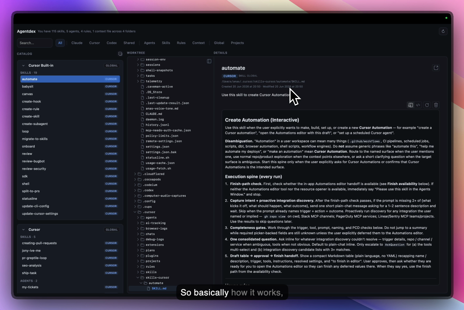 Agentdex: Private local dashboard for AI skills, agents, and rules